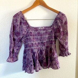 NWOT American Eagle floral top